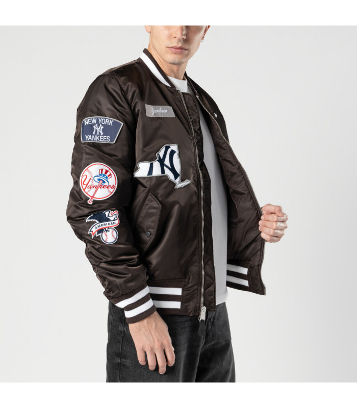 Chaqueta New York Yankees Alpha Industries Brown