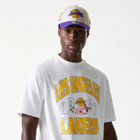 Polera Los Angeles Lakers NBA Flower White