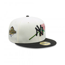 Gorra 59Fifty MLB New York Yankees MLB Pink Rose Blanco