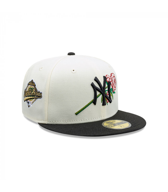 Gorra 59Fifty MLB New York Yankees MLB Pink Rose Blanco