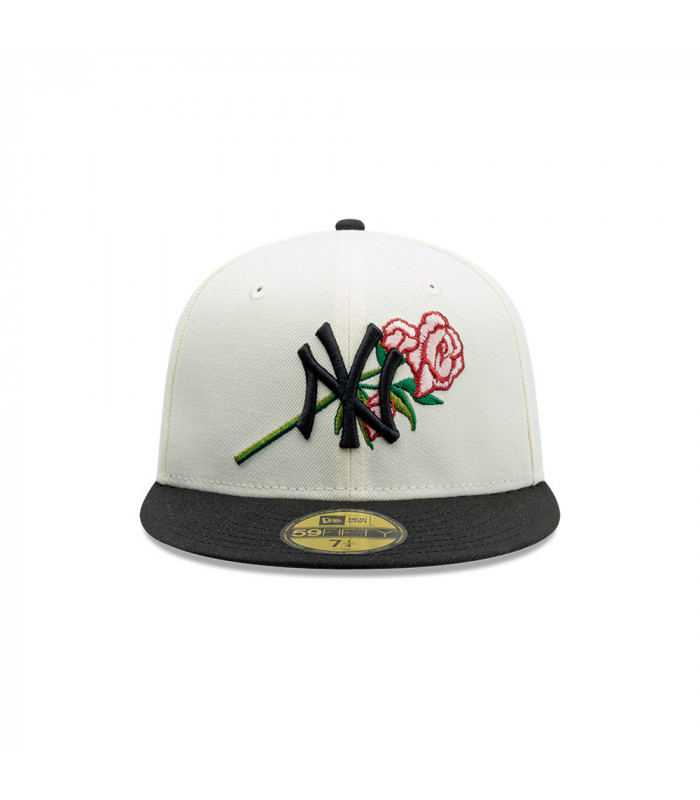 Gorra 59Fifty MLB New York Yankees MLB Pink Rose Blanco