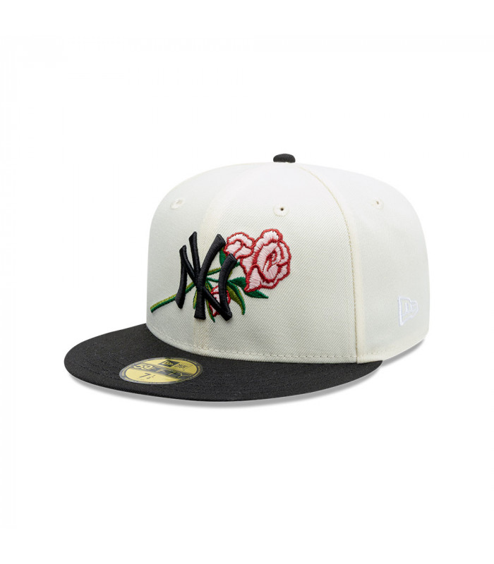 Gorra 59Fifty MLB New York Yankees MLB Pink Rose Blanco
