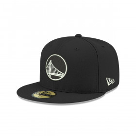 Gorra 59Fifty Golden State Warrior NBA  Clásicos Negro