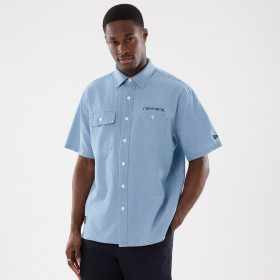 Polera T-Shirt Korea Originators Chambray Azul