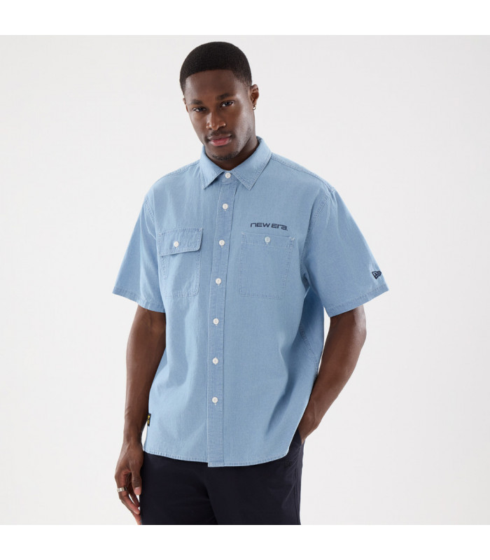 Polera T-Shirt Korea Originators Chambray Azul