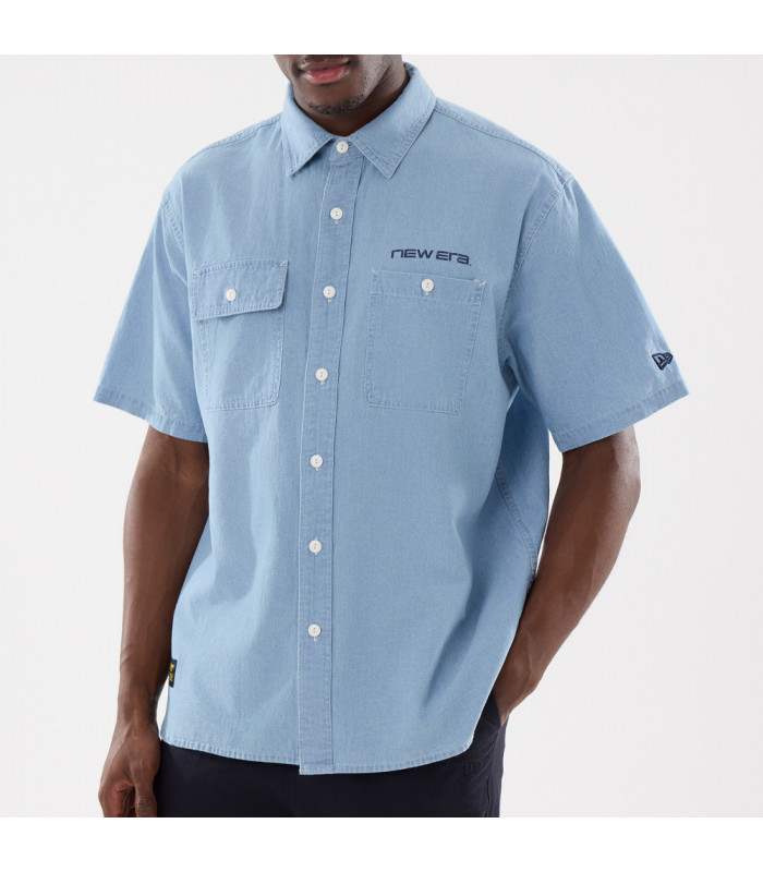 Polera T-Shirt Korea Originators Chambray Azul