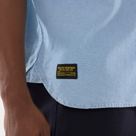 Polera T-Shirt Korea Originators Chambray Azul