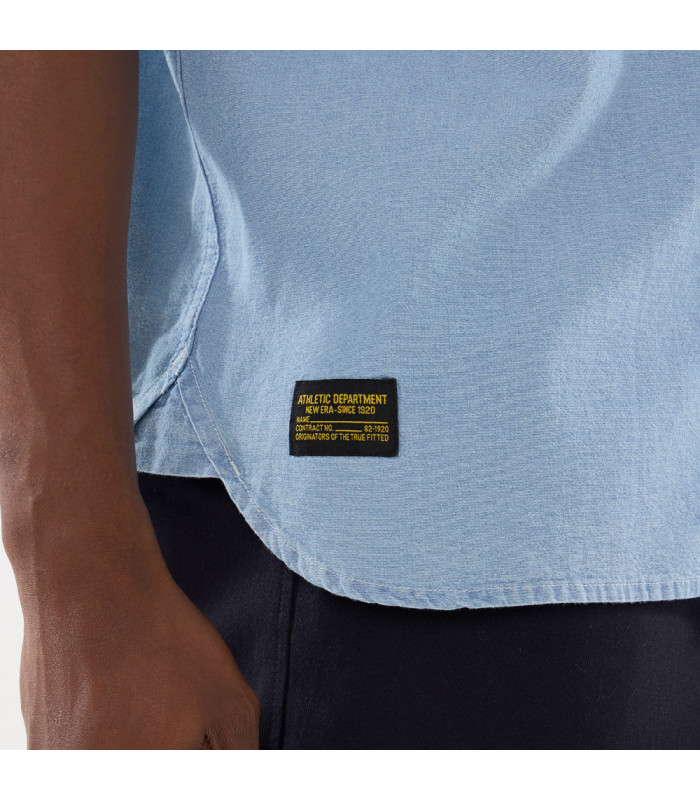 Polera T-Shirt Korea Originators Chambray Azul