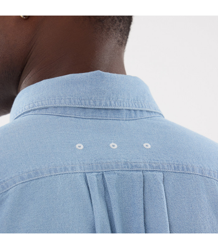 Polera T-Shirt Korea Originators Chambray Azul