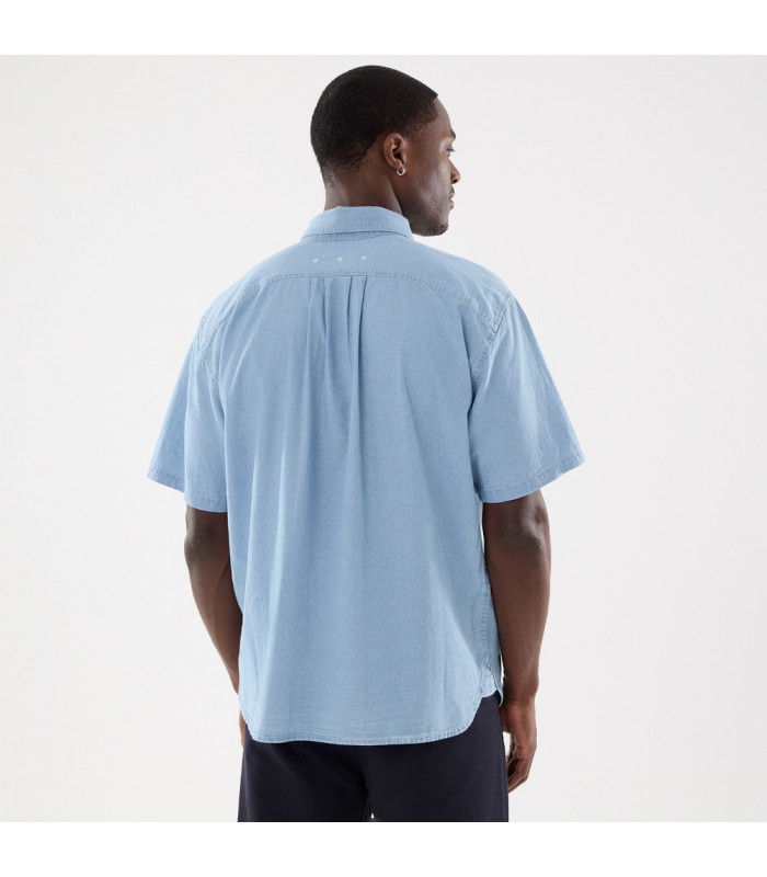 Polera T-Shirt Korea Originators Chambray Azul