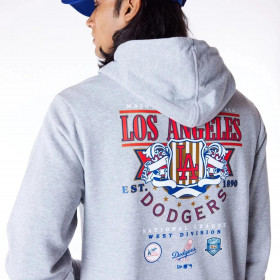 Polerón  Los Angeles Dodgers MLB Badge Graphic Gris