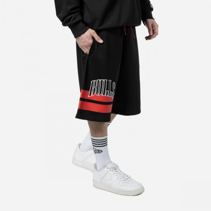 Short Chicago Bulls Off Court Retro Wordmark Black