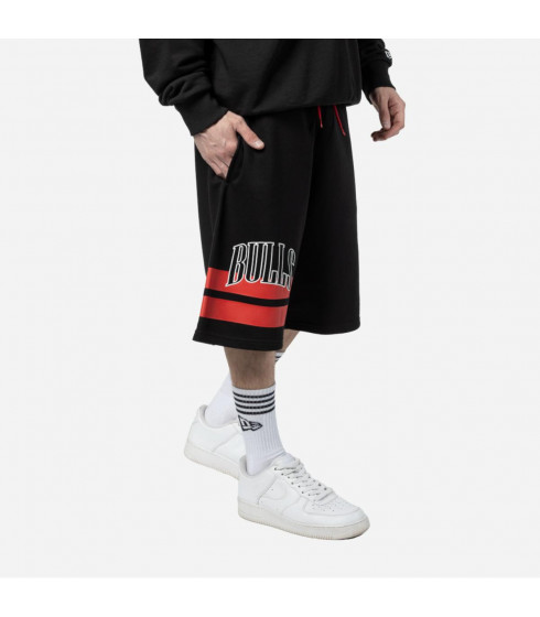 Short Chicago Bulls Off Court Retro Wordmark Black