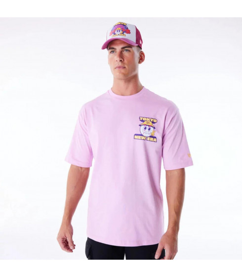 Polera New Era Brand City Graphic  Rosado