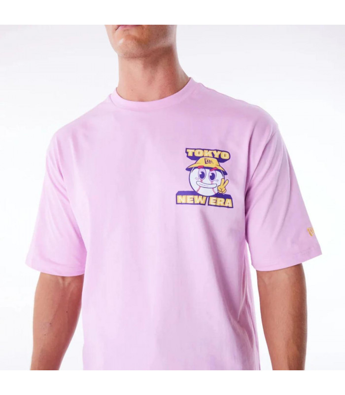 Polera New Era Brand City Graphic  Rosado