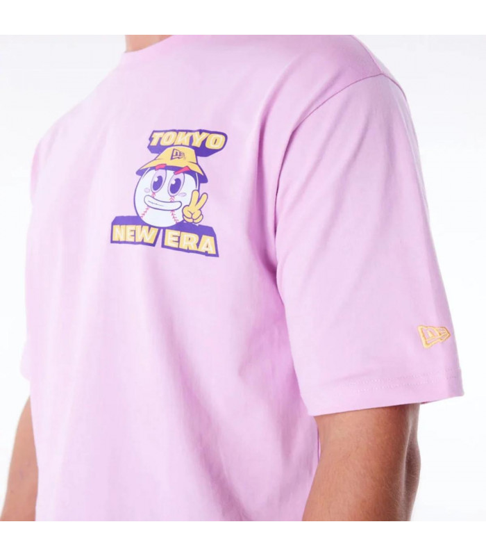 Polera New Era Brand City Graphic  Rosado