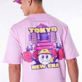 Polera New Era Brand City Graphic  Rosado