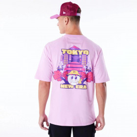 Polera New Era Brand City Graphic  Rosado