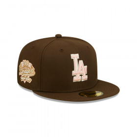 Gorra 59Fifty MLB Los Angeles Dodgers Walnut Pink Marrón
