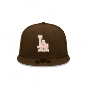 Gorra 59Fifty MLB Los Angeles Dodgers Walnut Pink Marrón