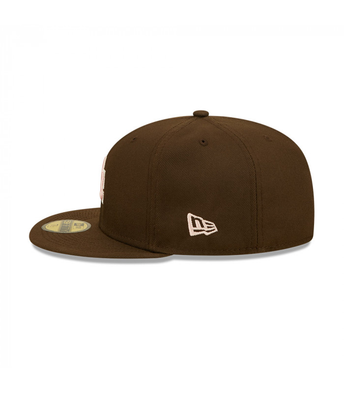 Gorra 59Fifty MLB Los Angeles Dodgers Walnut Pink Marrón