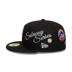 Gorra 59Fifty MLB New York Mets Subway Series Negro