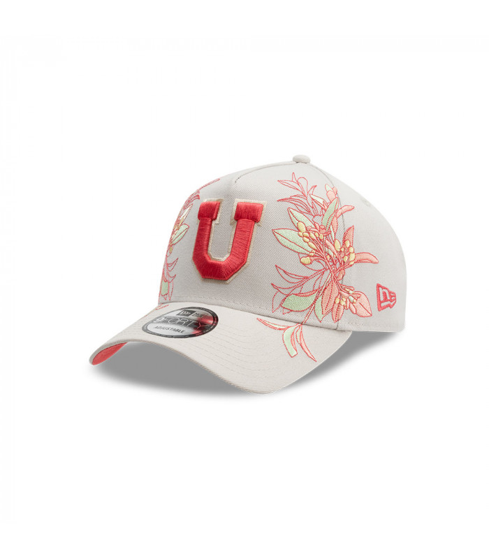 Gorra New Era 9Forty Universidad de Chile Beige Flores
