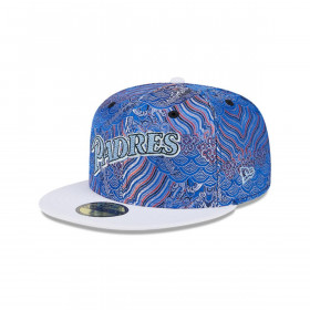 Gorra 59fifty MLB San Diego Padres Wave Fill Azul