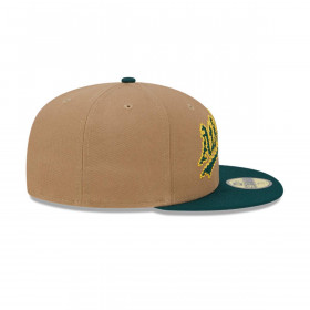 Gorra 59Fifty Oakland Athletics MLB 8-Bit Wordmark Beige
