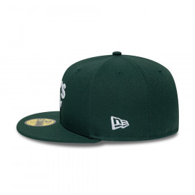 Gorra 59Fifty MLB Oakland Athletics Side Patch Verde Oscuro