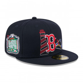 Gorra 59Fifty Boston Red Sox MLB State Stitch Navy