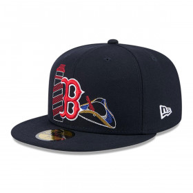 Gorra 59Fifty Boston Red Sox MLB State Stitch Navy