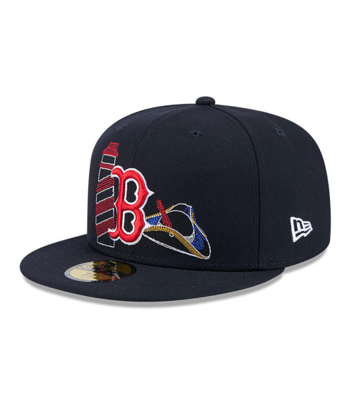 Gorra 59Fifty Boston Red Sox MLB State Stitch Navy