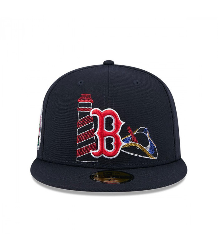 Gorra 59Fifty Boston Red Sox MLB State Stitch Navy