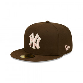 Gorra 59Fifty MLB New York Yankees Walnut Pink Marrón