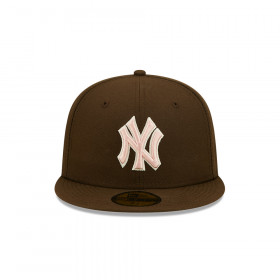 Gorra 59Fifty MLB New York Yankees Walnut Pink Marrón