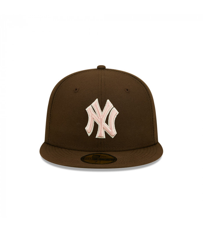 Gorra 59Fifty MLB New York Yankees Walnut Pink Marrón