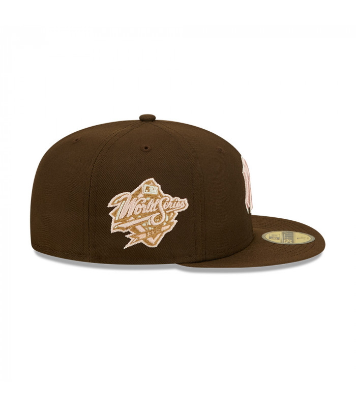 Gorra 59Fifty MLB New York Yankees Walnut Pink Marrón