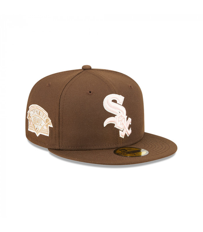 Gorra 59Fifty MLB Chicago White Sox Walnut Pink Marrón