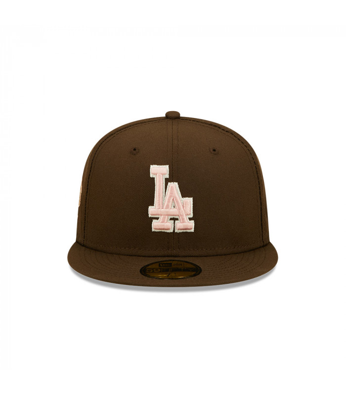 Gorra 59Fifty MLB Los Angeles Dodgers Walnut Pink Marrón
