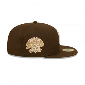 Gorra 59Fifty MLB Los Angeles Dodgers Walnut Pink Marrón