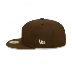 Gorra 59Fifty MLB Los Angeles Dodgers Walnut Pink Marrón