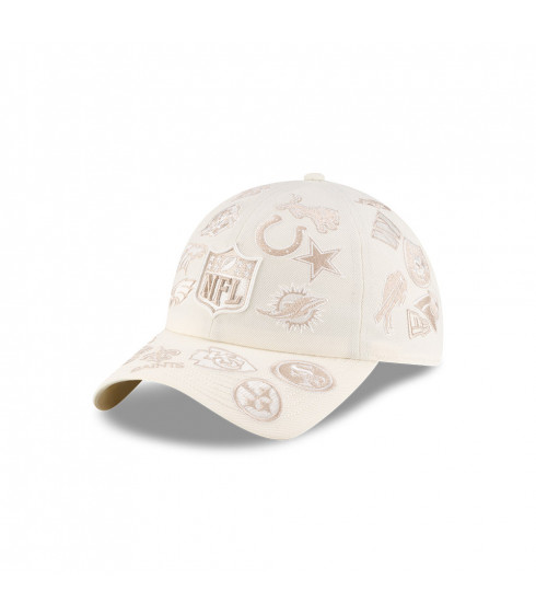Gorra Casual Classic NFL All Over Bad Bunny Super Tazón Blanco