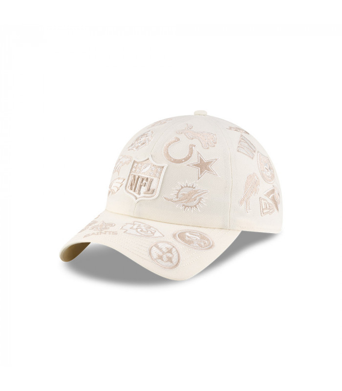 Gorra Casual Classic NFL All Over Bad Bunny Super Tazón Blanco