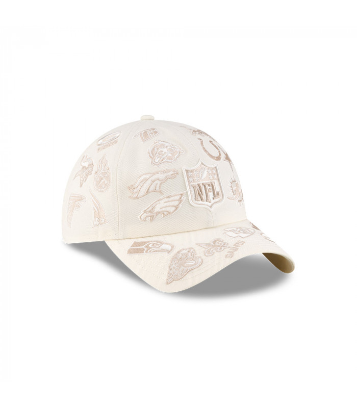 Gorra Casual Classic NFL All Over Bad Bunny Super Tazón Blanco