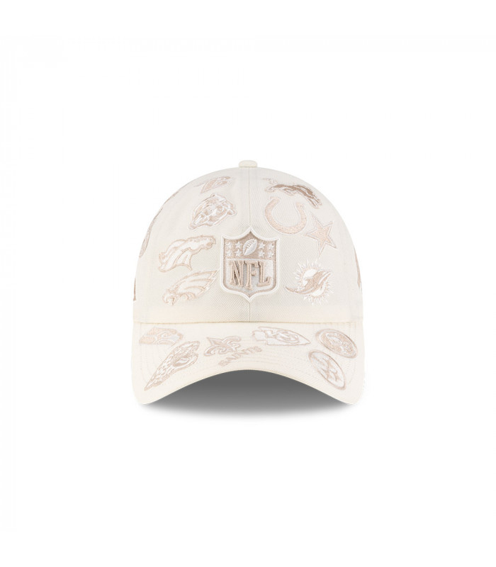 Gorra Casual Classic NFL All Over Bad Bunny Super Tazón Blanco