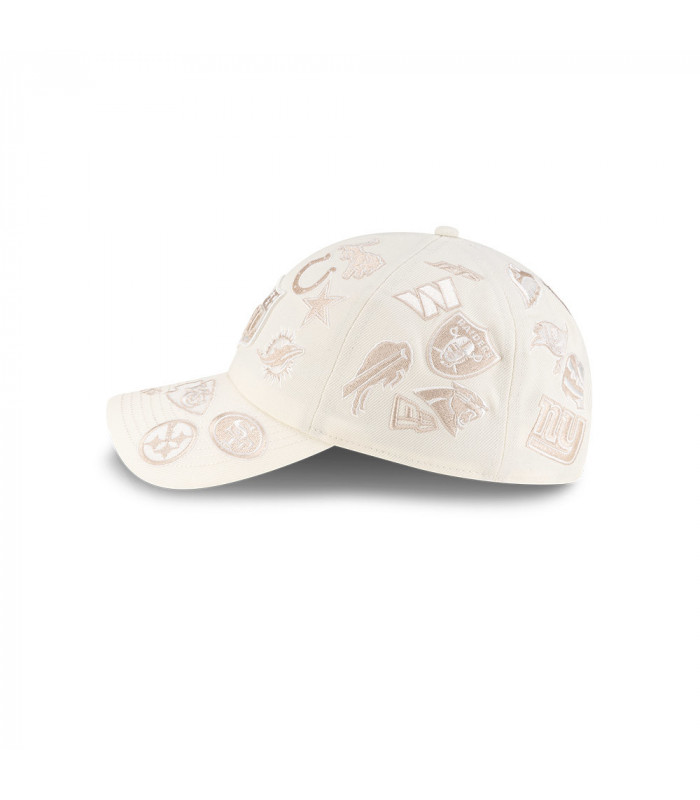 Gorra Casual Classic NFL All Over Bad Bunny Super Tazón Blanco