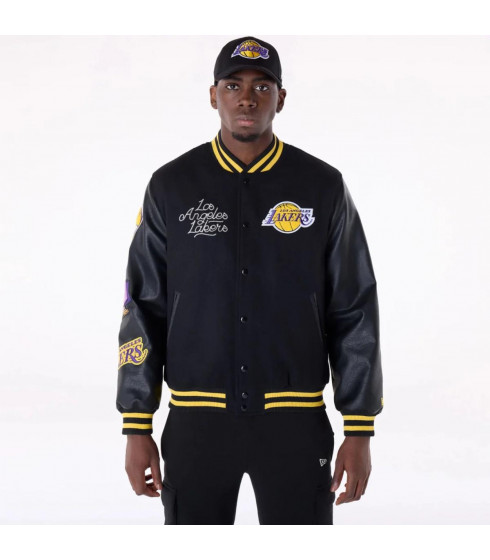 Chaquetas Los Angeles Lakers NBA Wordmark Negro