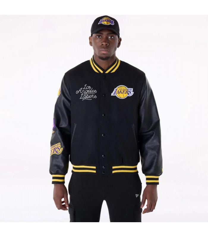 Chaquetas Los Angeles Lakers NBA Wordmark Negro