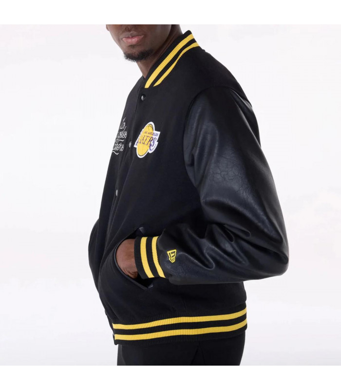Chaquetas Los Angeles Lakers NBA Wordmark Negro